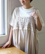 ハンドスモッキングコットンポプリン　サロペット